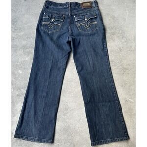VTG Lawman Western Jeans Women's Sz 13 Bootcut Flap Pocket Embroidered Denim